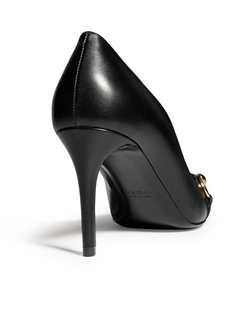Gucci Women Leather Pumps With Horsebit Detail GUCCI