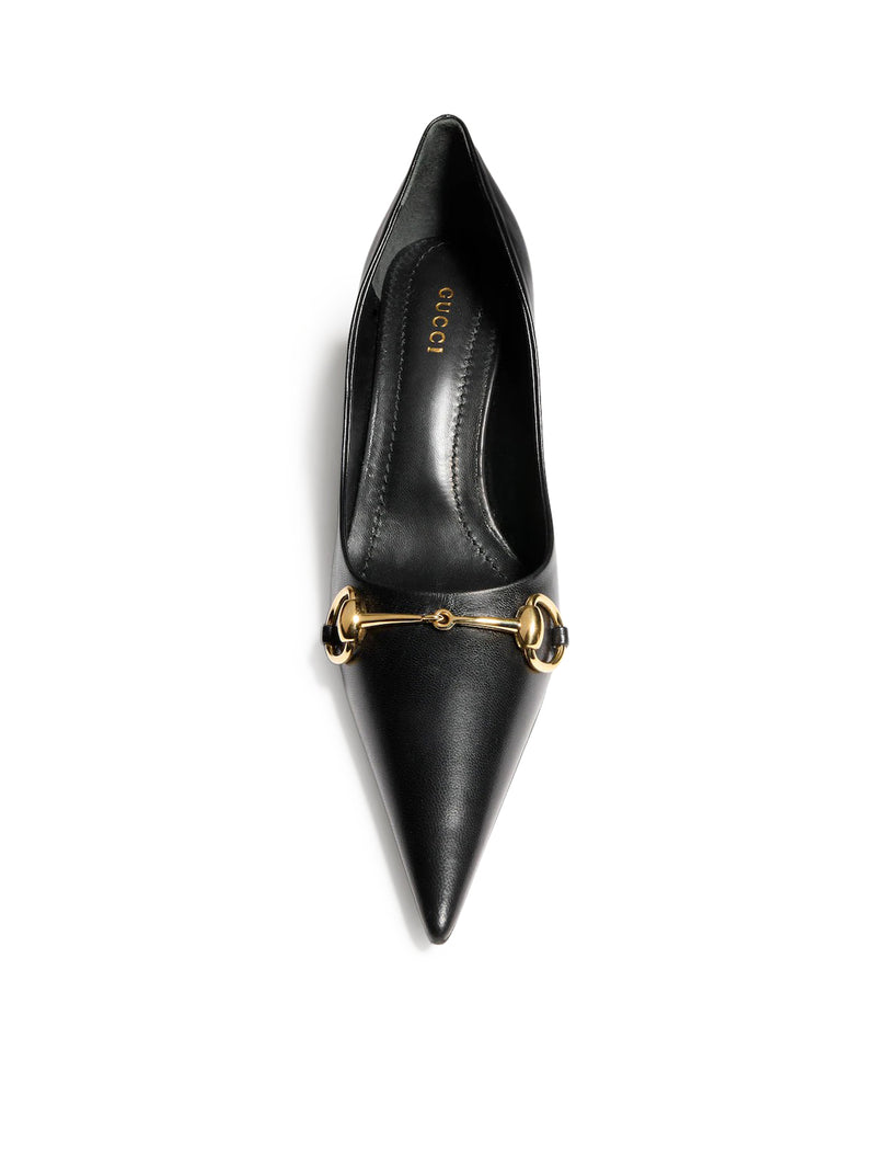 Gucci Women Leather Pumps With Horsebit Detail GUCCI