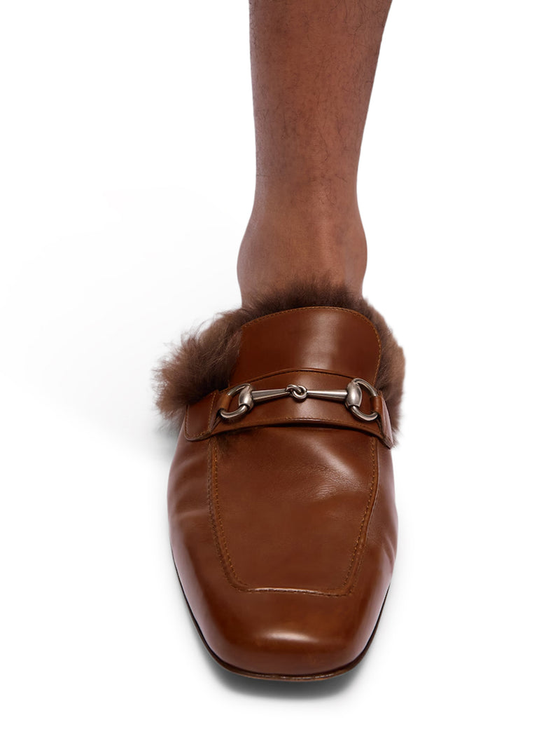 Gucci Men Men`S Slipper With Horsebit Detail GUCCI