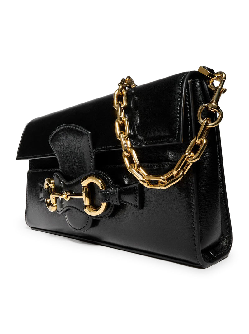 Gucci Women Narrow Horsebit Shoulder Bag Medium Size GUCCI