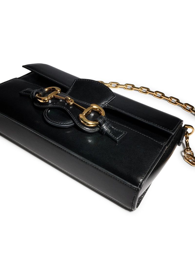 Gucci Women Narrow Horsebit Shoulder Bag Medium Size GUCCI