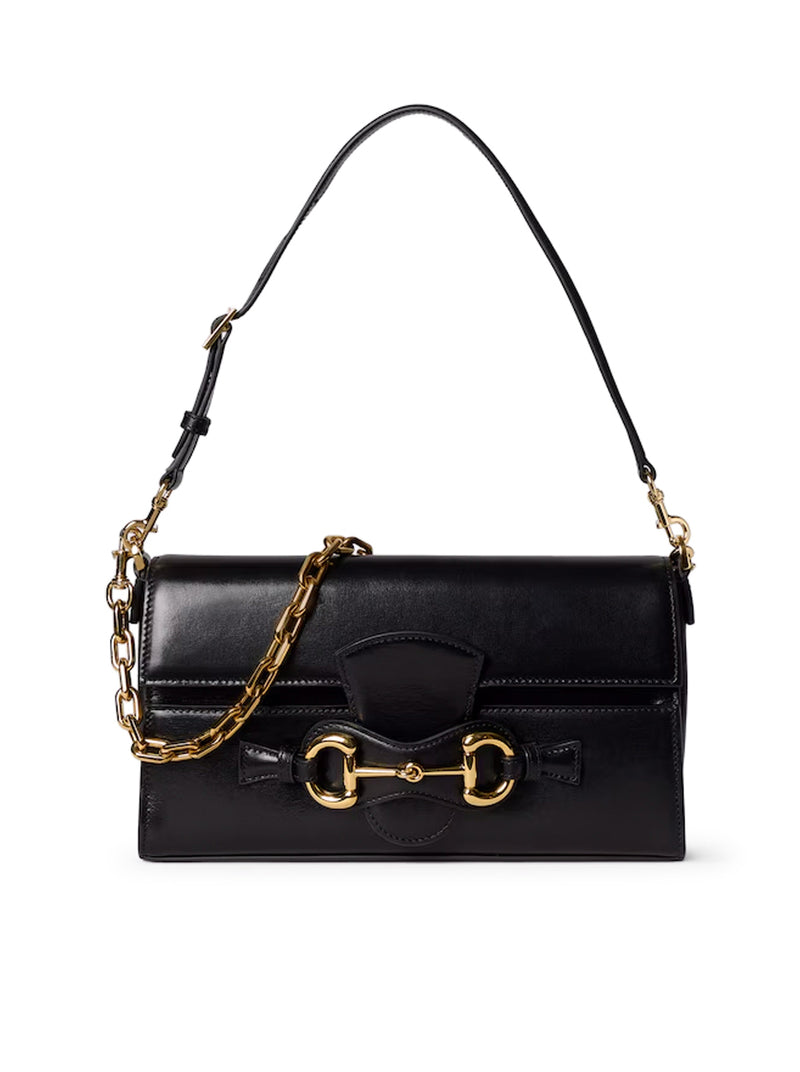 Gucci Women Narrow Horsebit Shoulder Bag Medium Size GUCCI
