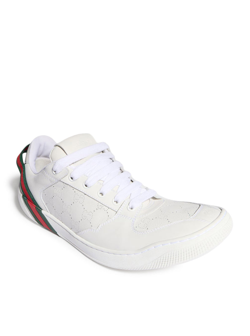 Gucci Men White Screener Sneakers GUCCI