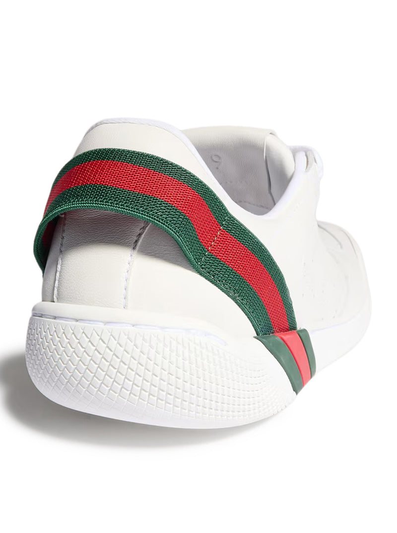 Gucci Men White Screener Sneakers GUCCI