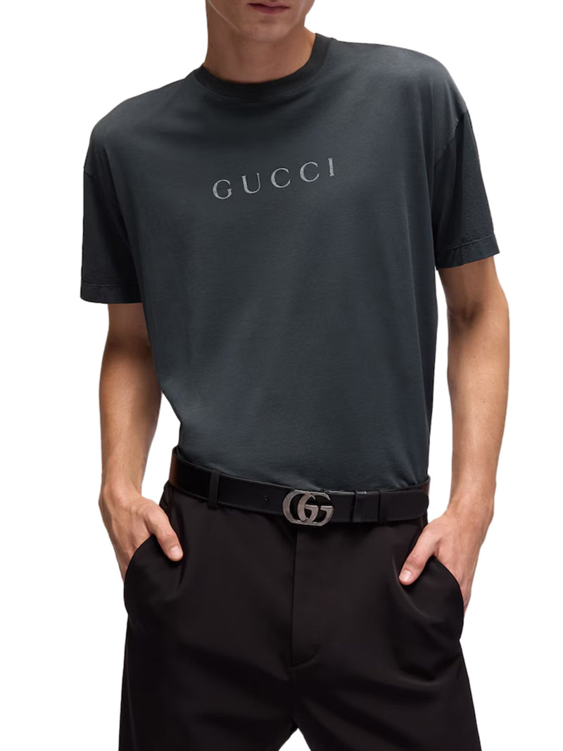 Gucci Men Printed Cotton T-Shirt GUCCI