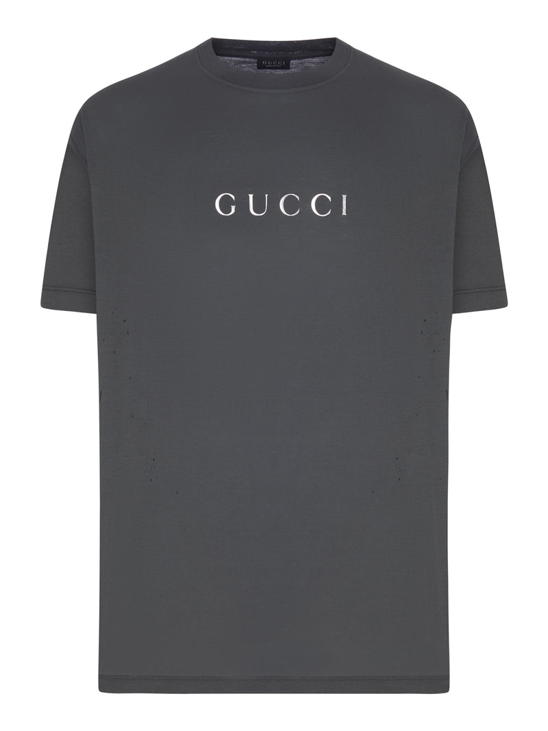 Gucci Men Printed Cotton T-Shirt GUCCI