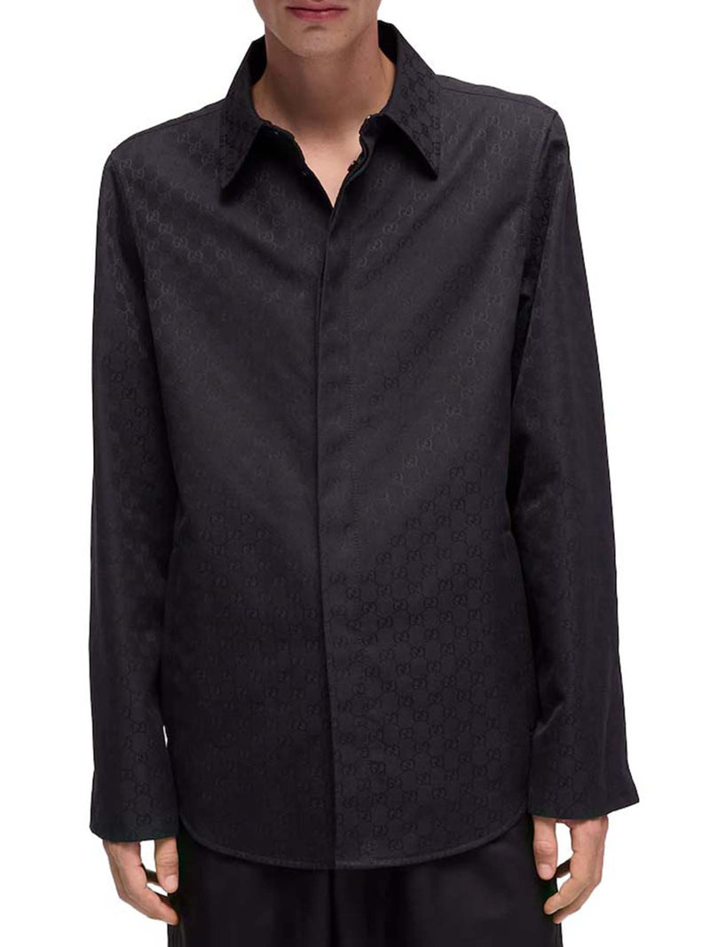 Gucci Men Gg Cotton Fabric Shirt GUCCI