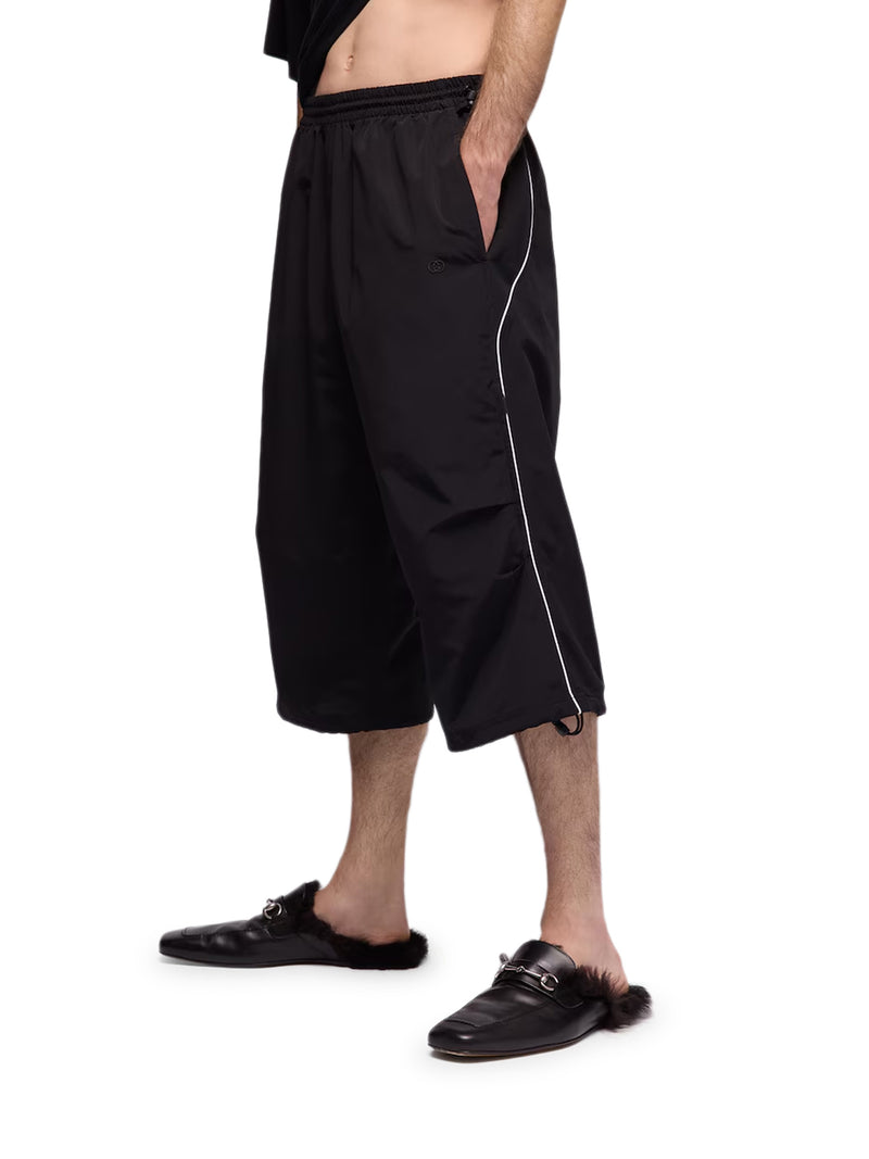 Gucci Men Cotton And Nylon Bermuda Shorts With Embroidery GUCCI