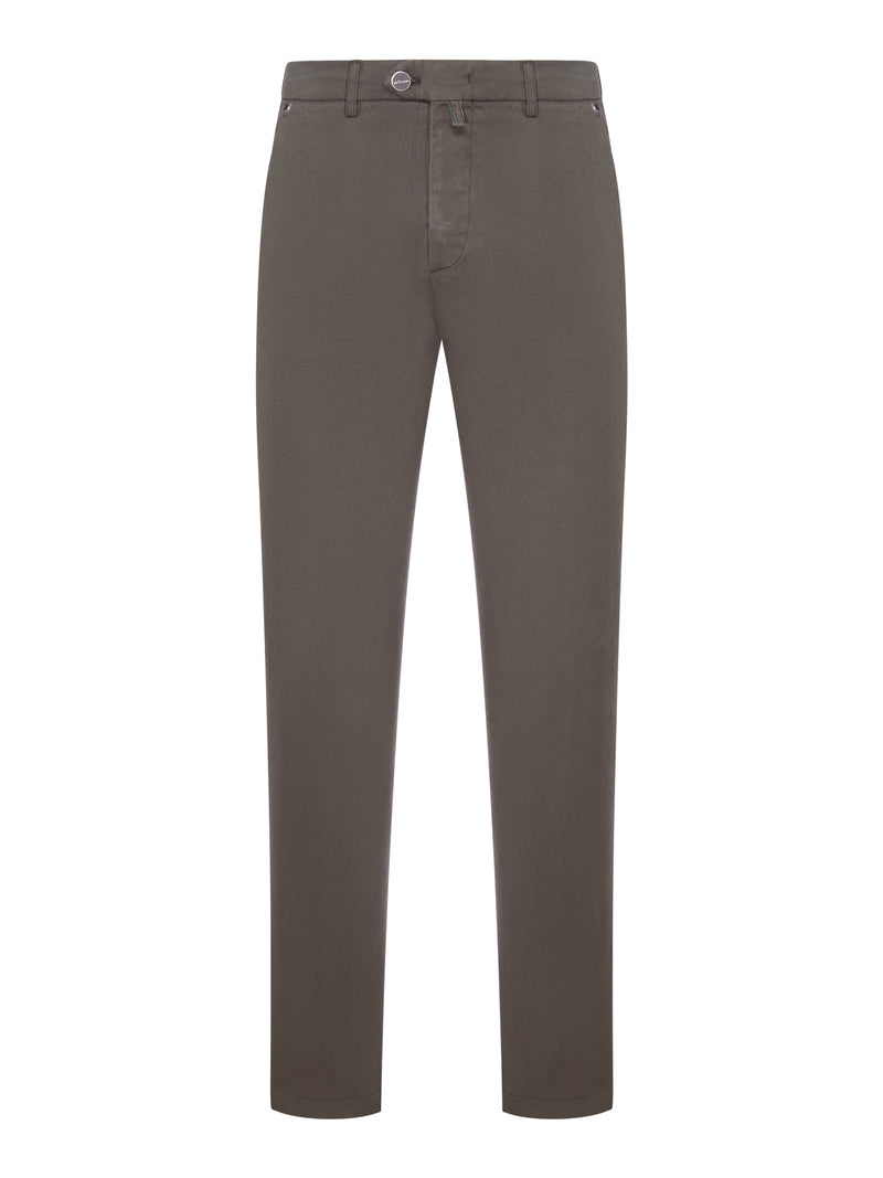 Kiton Men Slim-Fit Cotton Trousers KITON