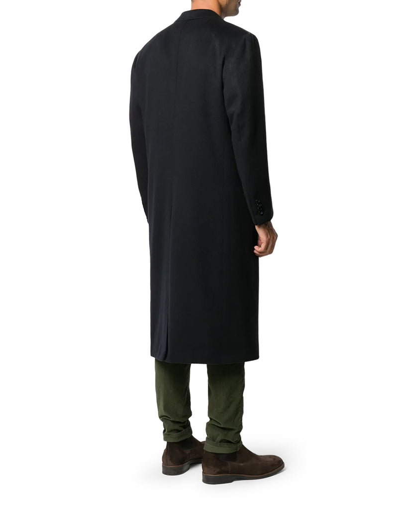 Kiton Men Long Double-Breasted Cashmere Coat KITON