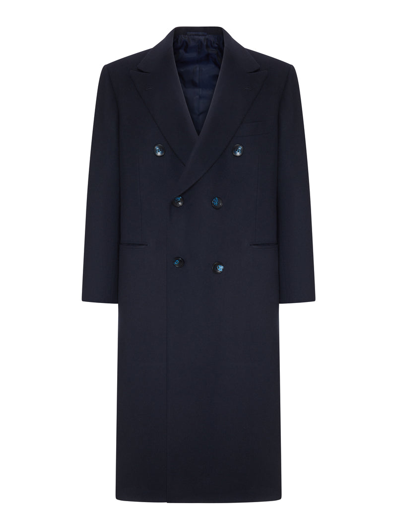 Kiton Men Long Double-Breasted Cashmere Coat KITON