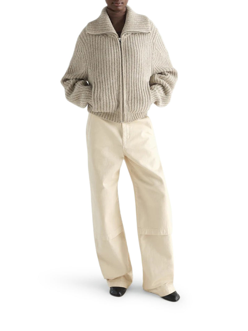 Lemaire Women Alpaca Zip-Up Cardigan LEMAIRE
