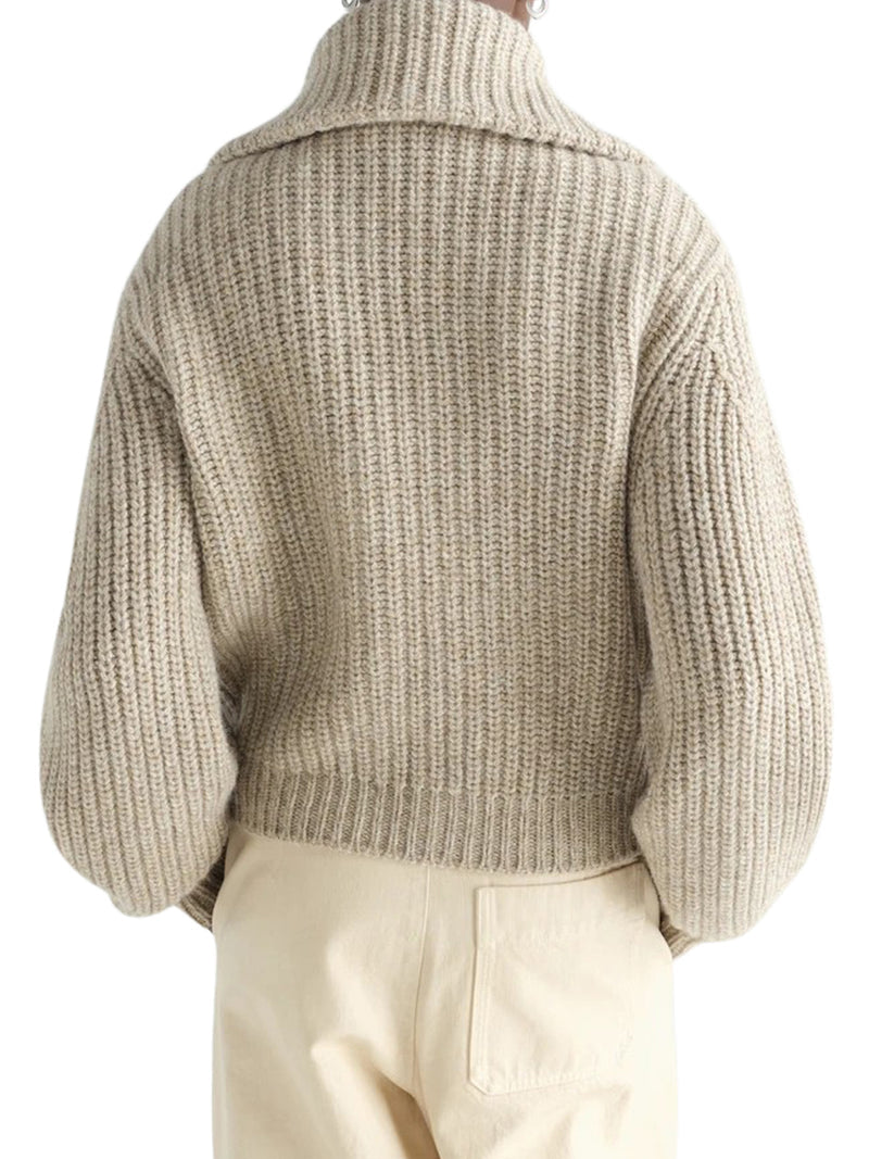 Lemaire Women Alpaca Zip-Up Cardigan LEMAIRE