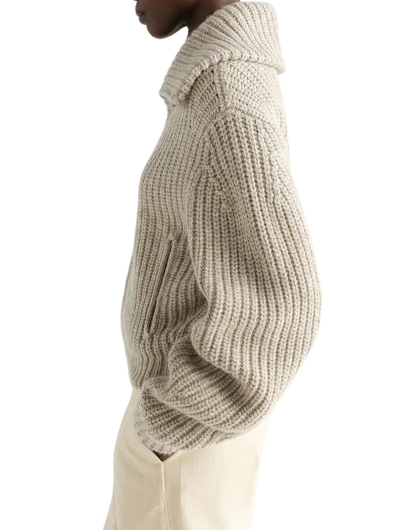 Lemaire Women Alpaca Zip-Up Cardigan LEMAIRE