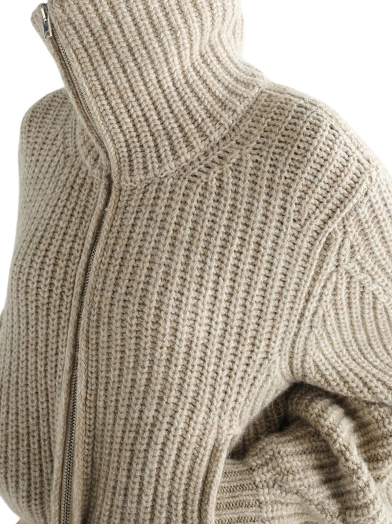 Lemaire Women Alpaca Zip-Up Cardigan LEMAIRE