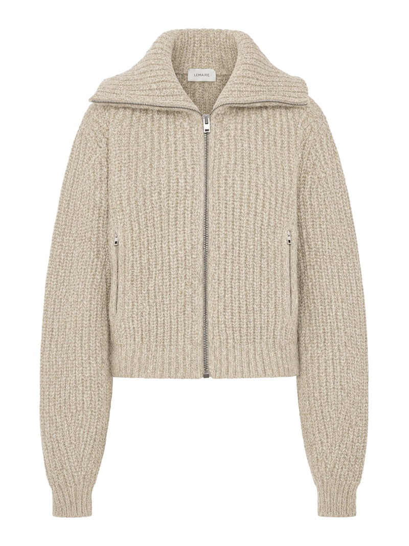 Lemaire Women Alpaca Zip-Up Cardigan LEMAIRE