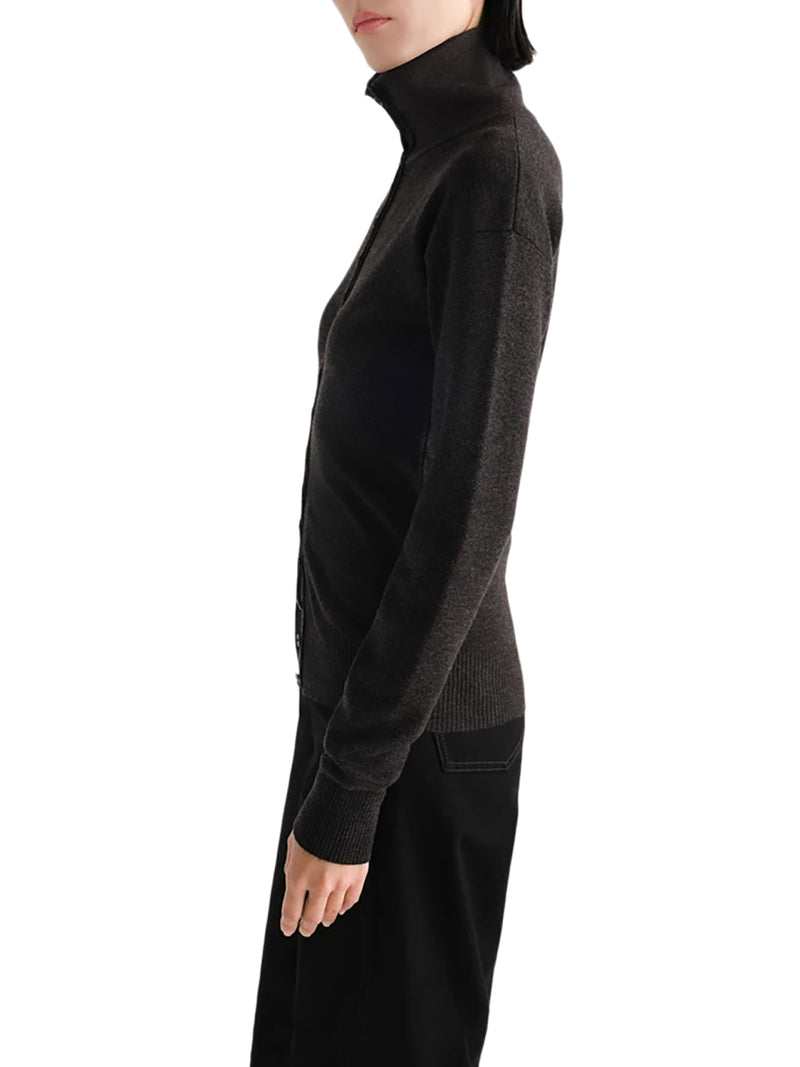 Lemaire Women Fine Wool Button-Front Cardigan LEMAIRE