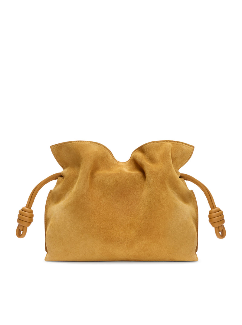 Loewe Women Medium Flamenco Clutch In Suede LOEWE
