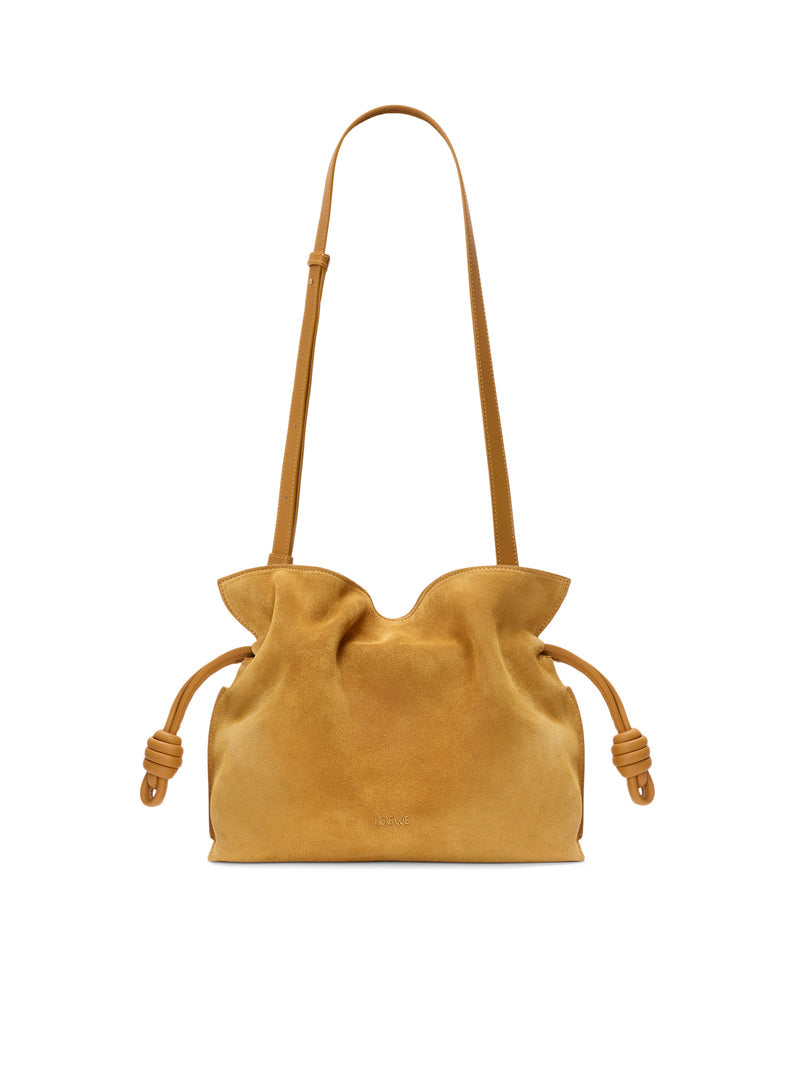 Loewe Women Medium Flamenco Clutch In Suede LOEWE