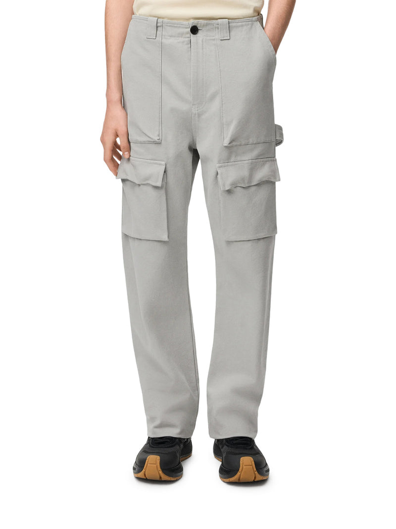 Loewe Men Cotton Canvas Cargo Trousers With Thread Detailing LOEWE