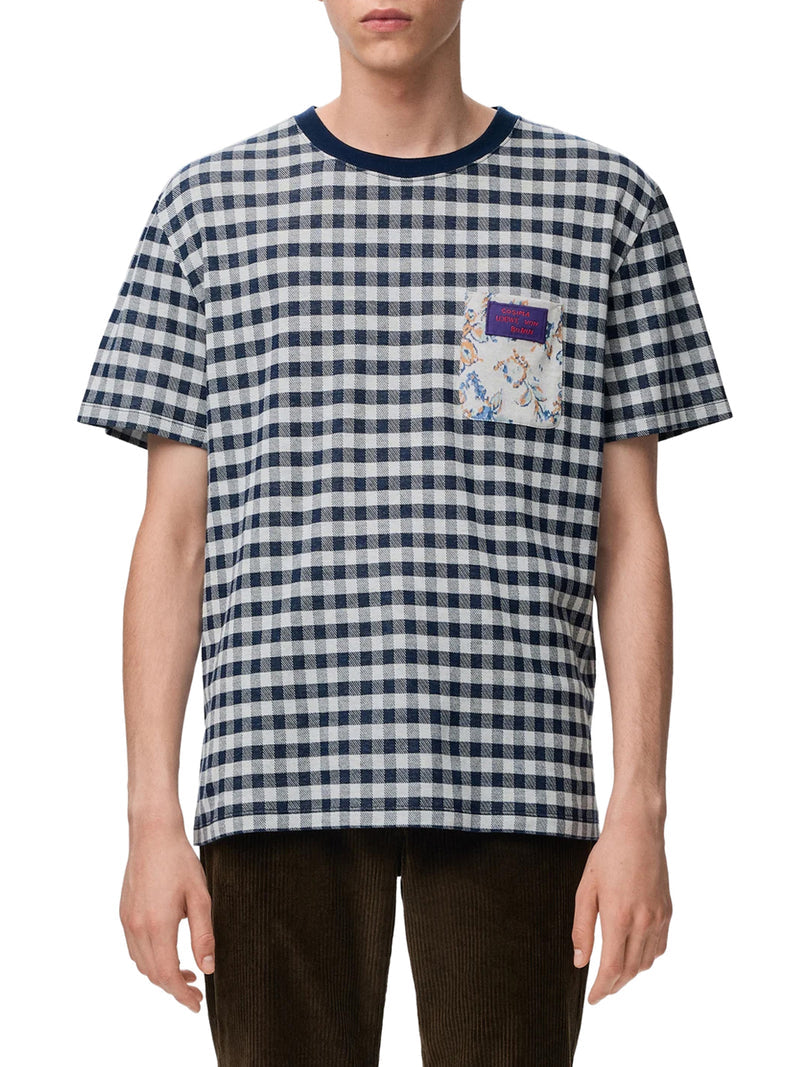 Loewe Men Checked Jacquard Cotton Jersey T-Shirt LOEWE