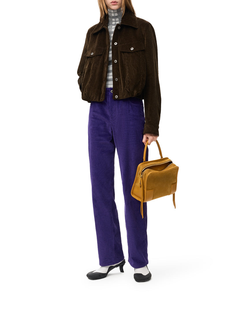 Loewe Women Cotton Corduroy Jacket With A Balloon Silhouette And Curved Sleeves LOEWE