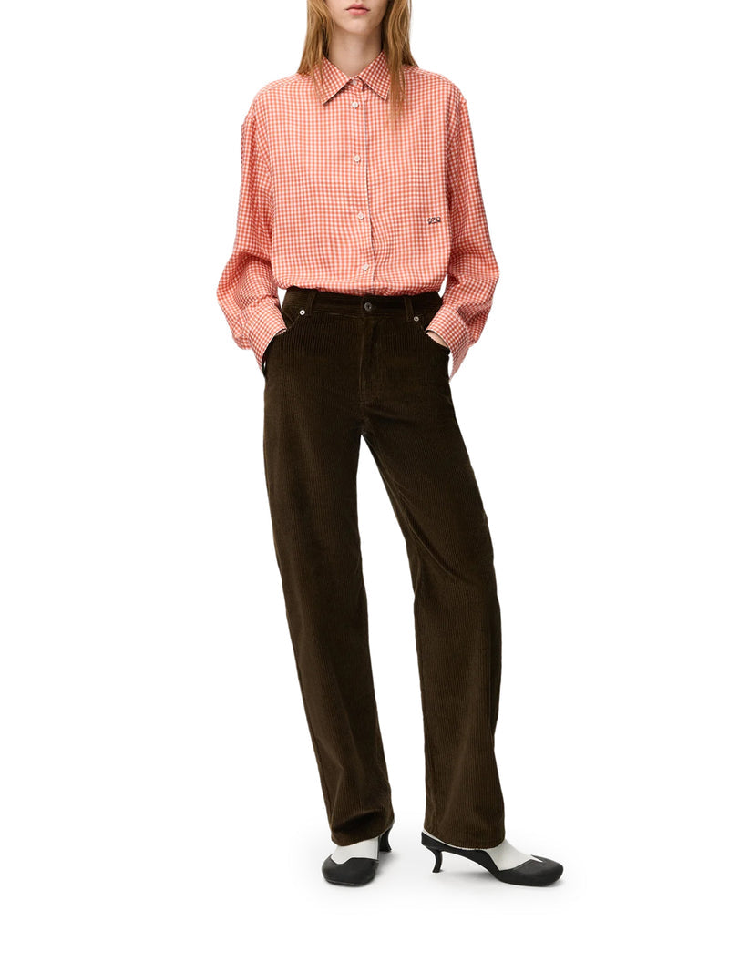 Loewe Women Cotton Corduroy Trousers LOEWE
