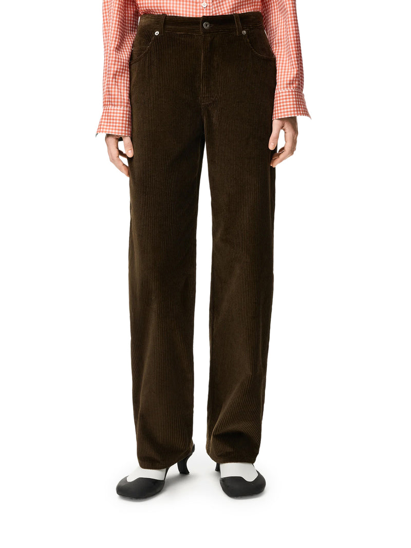 Loewe Women Cotton Corduroy Trousers LOEWE