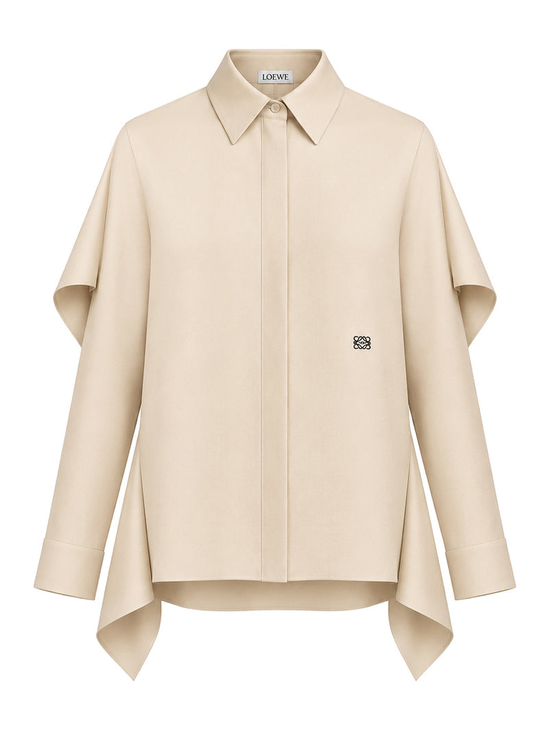 Loewe Women Silk Twill Shirt With Soft Panel LOEWE