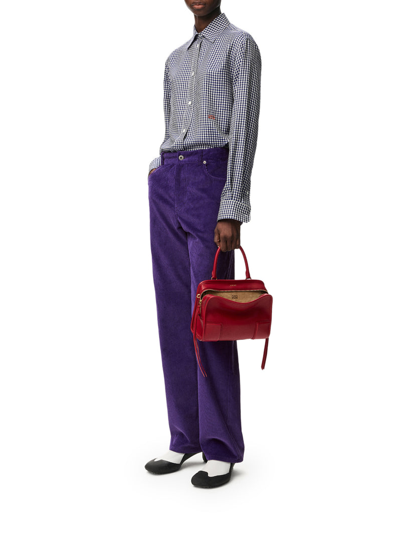 Loewe Women Checked Silk Twill Shirt With A Contrasting Micro-Pattern LOEWE