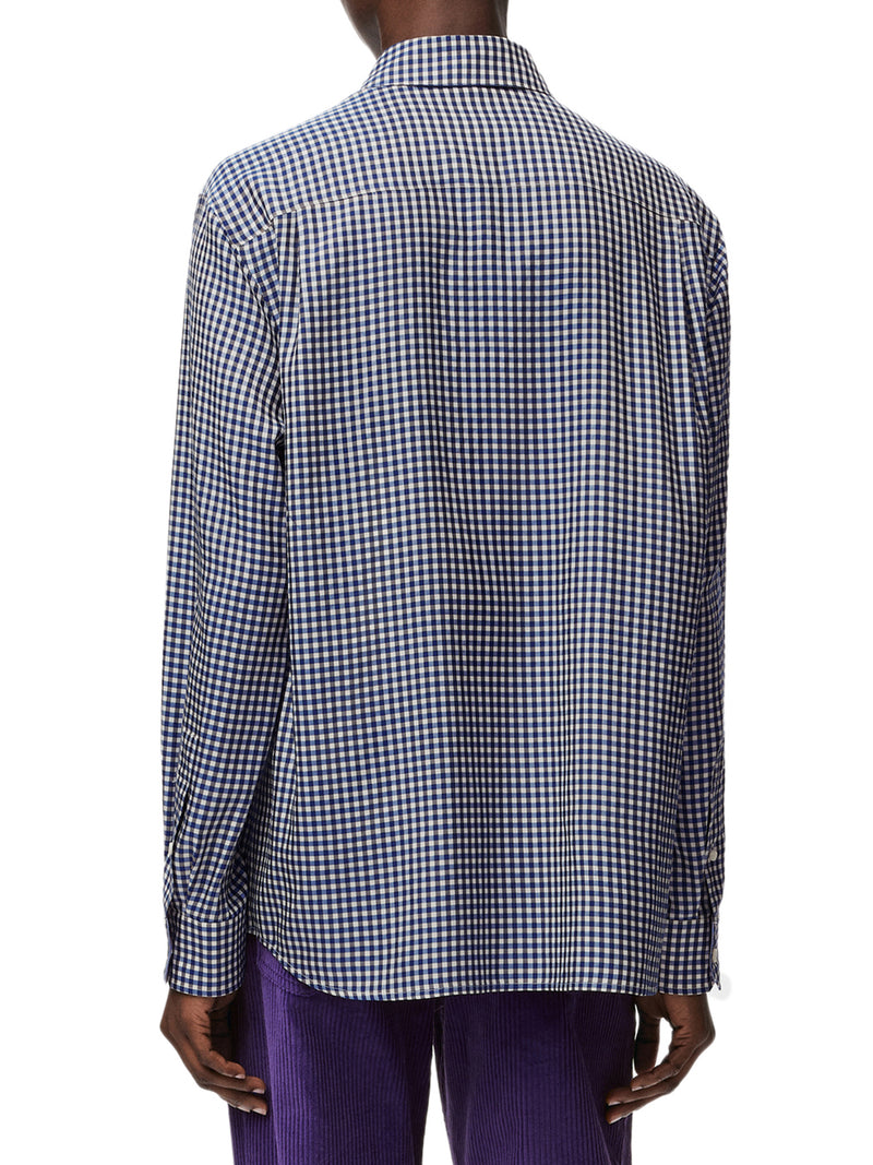 Loewe Women Checked Silk Twill Shirt With A Contrasting Micro-Pattern LOEWE