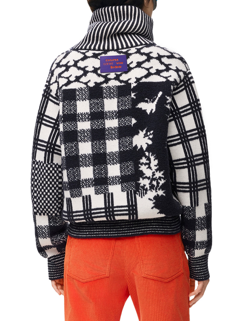 Loewe Women Mid-Weight Double-Faced Wool Jacquard Sweater LOEWE