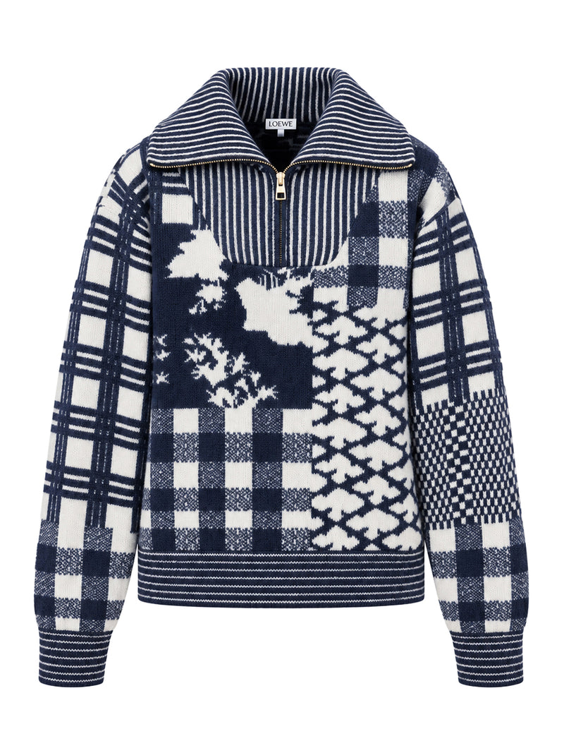 Loewe Women Mid-Weight Double-Faced Wool Jacquard Sweater LOEWE
