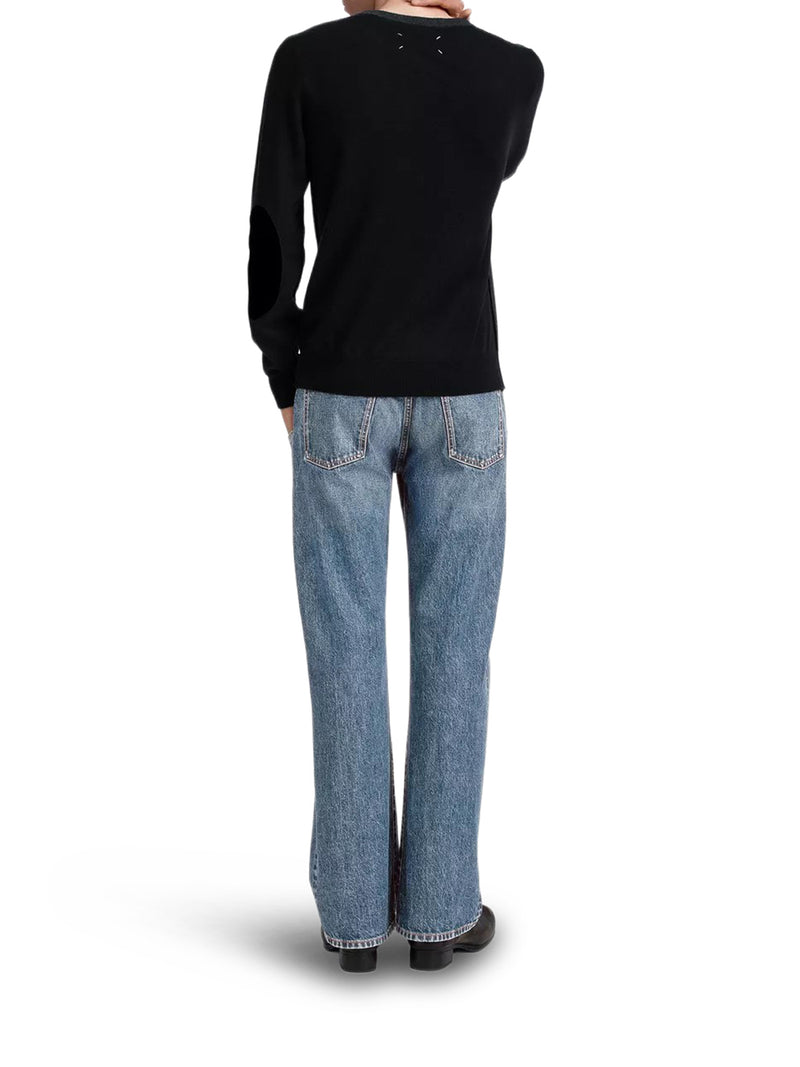 Maison Margiela Men Color-Block Crew-Neck Sweater MAISON MARGIELA