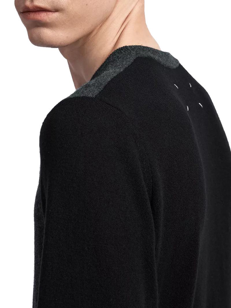Maison Margiela Men Color-Block Crew-Neck Sweater MAISON MARGIELA