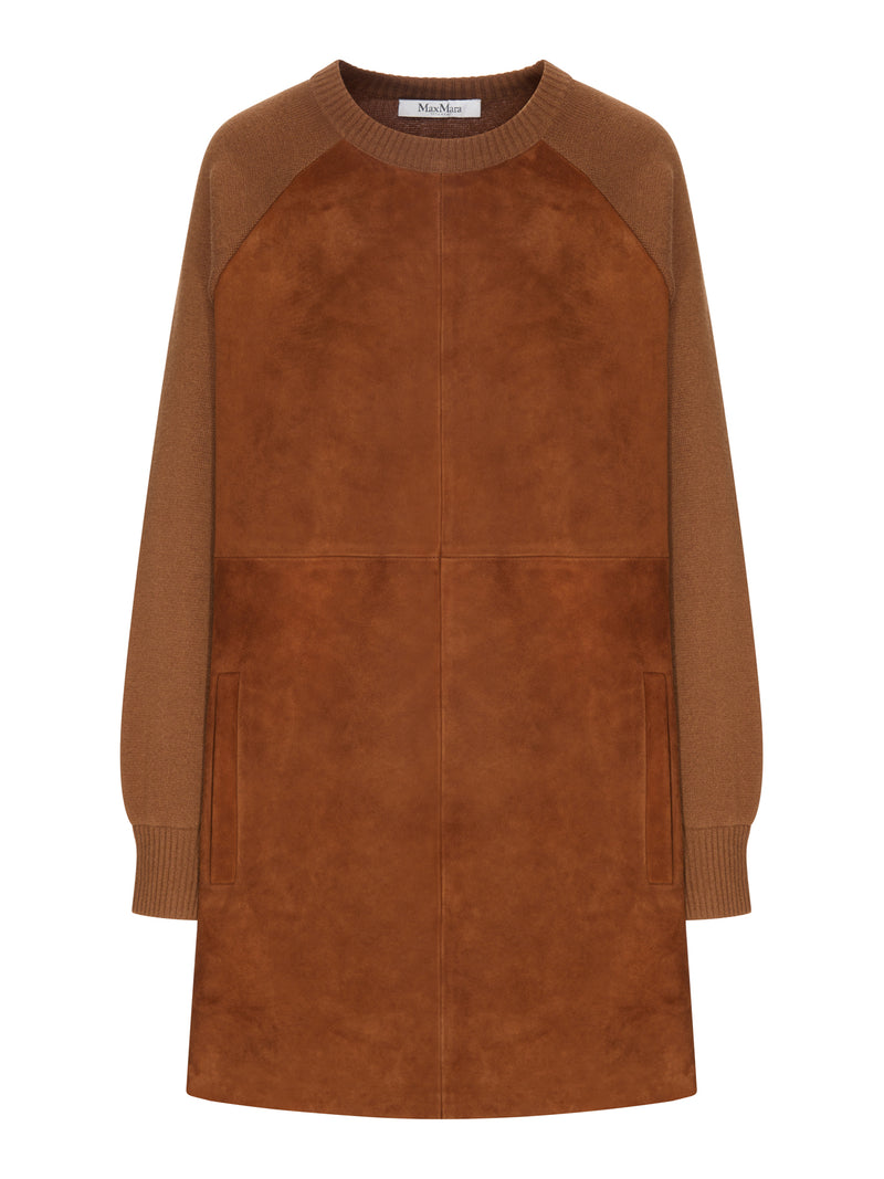 Max Mara Women Knit And Suede Dress MAX MARA