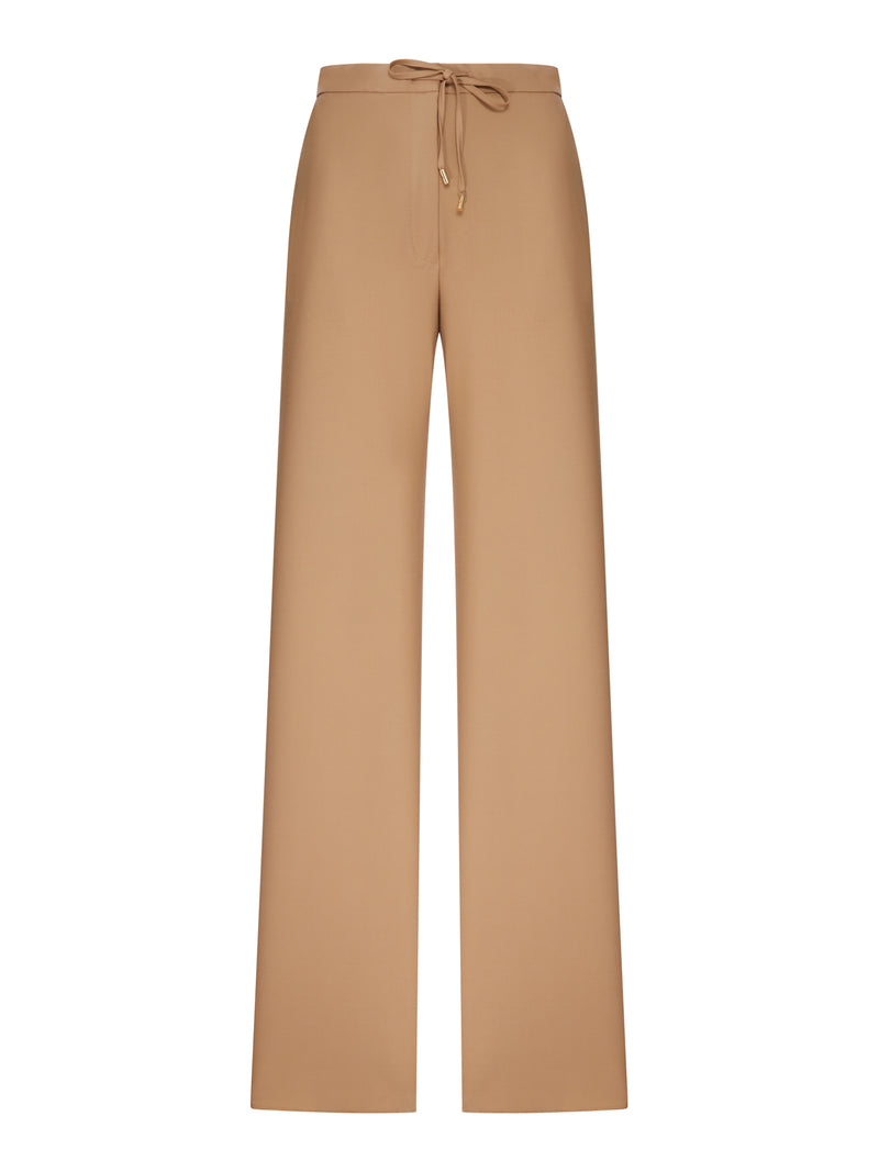 Maxmara Studio Women Wool Drawstring Trousers Maxmara Studio