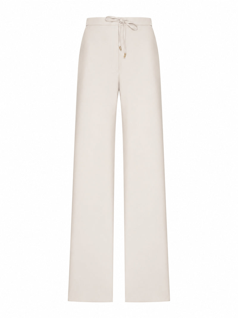 Maxmara Studio Women Wool Drawstring Trousers Maxmara Studio