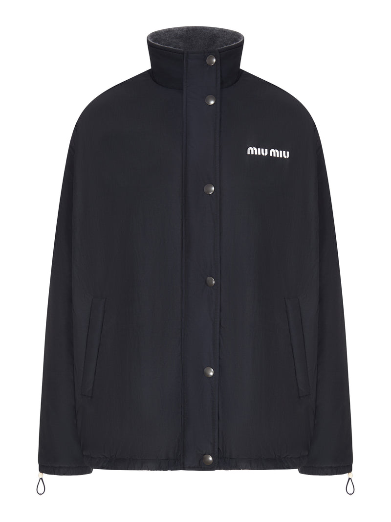 Miu Miu Women Wool Jacket With Logo On The Front MIU MIU