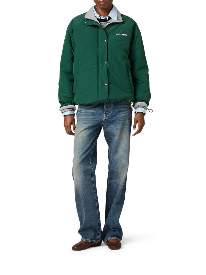 Miu Miu Women Wool Jacket With Logo On The Front MIU MIU