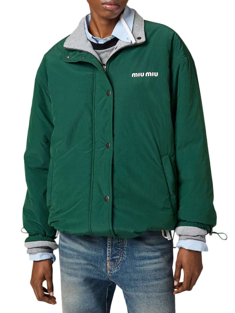 Miu Miu Women Wool Jacket With Logo On The Front MIU MIU