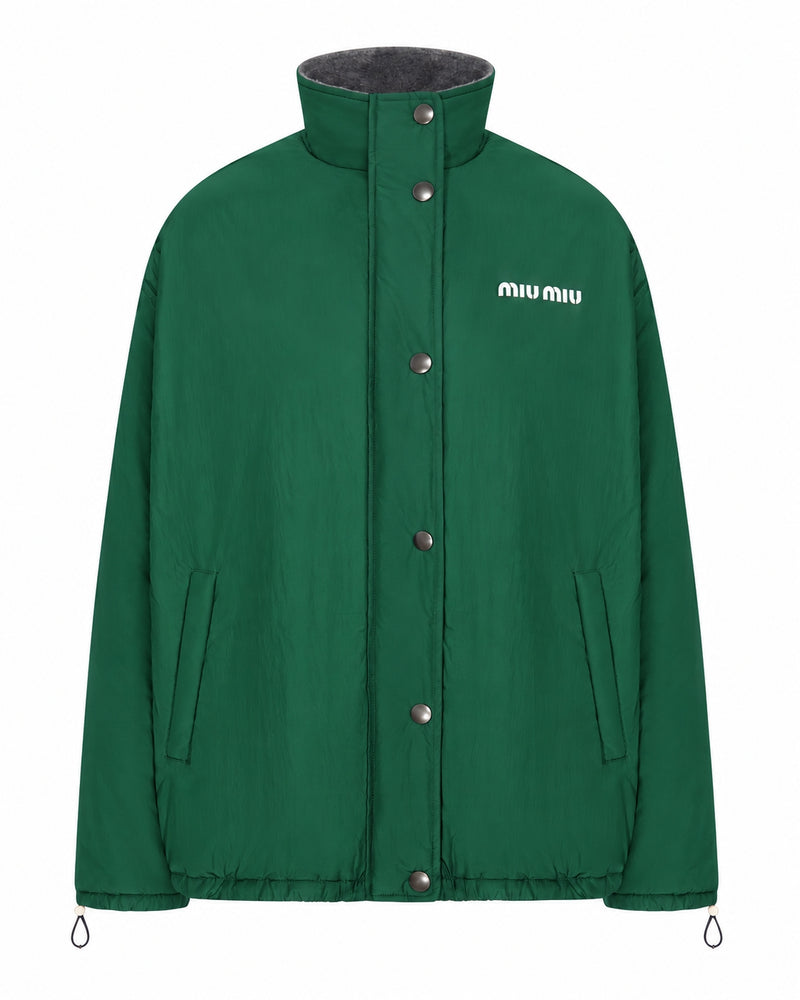 Miu Miu Women Wool Jacket With Logo On The Front MIU MIU