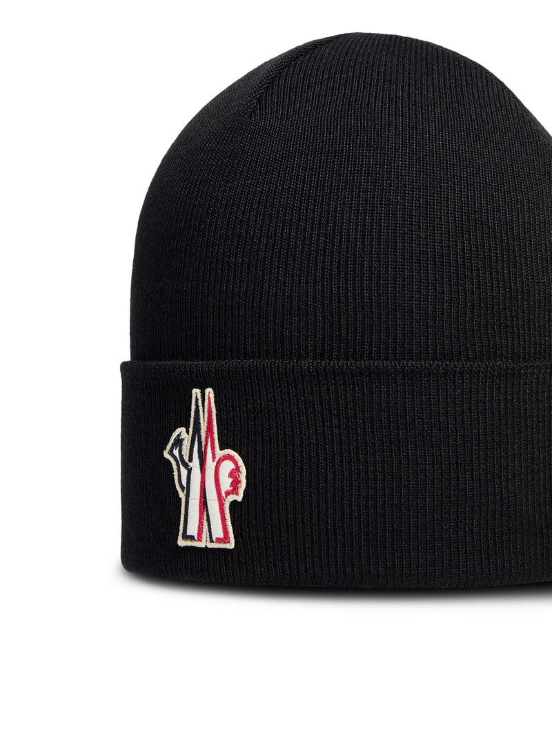 Moncler Grenoble Men Logo-Embroidered Wool Beanie MONCLER GRENOBLE