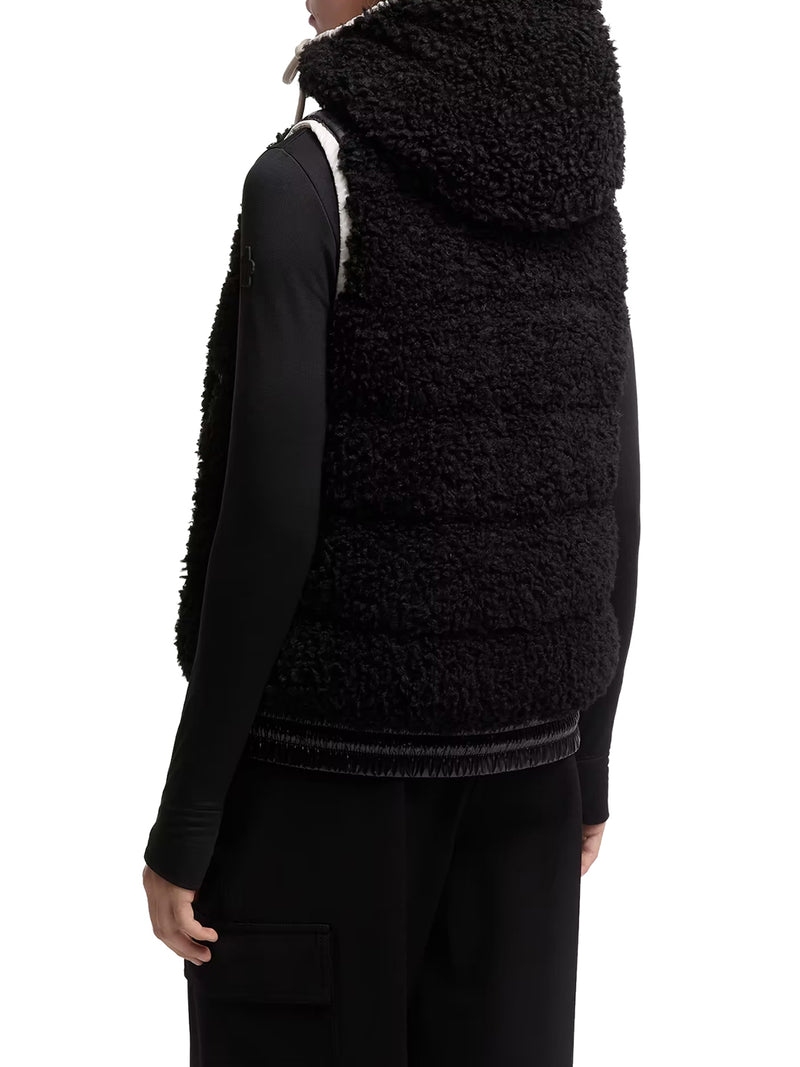 Moncler Grenoble Women Insulated Teddy-Style Vest With Hood MONCLER GRENOBLE