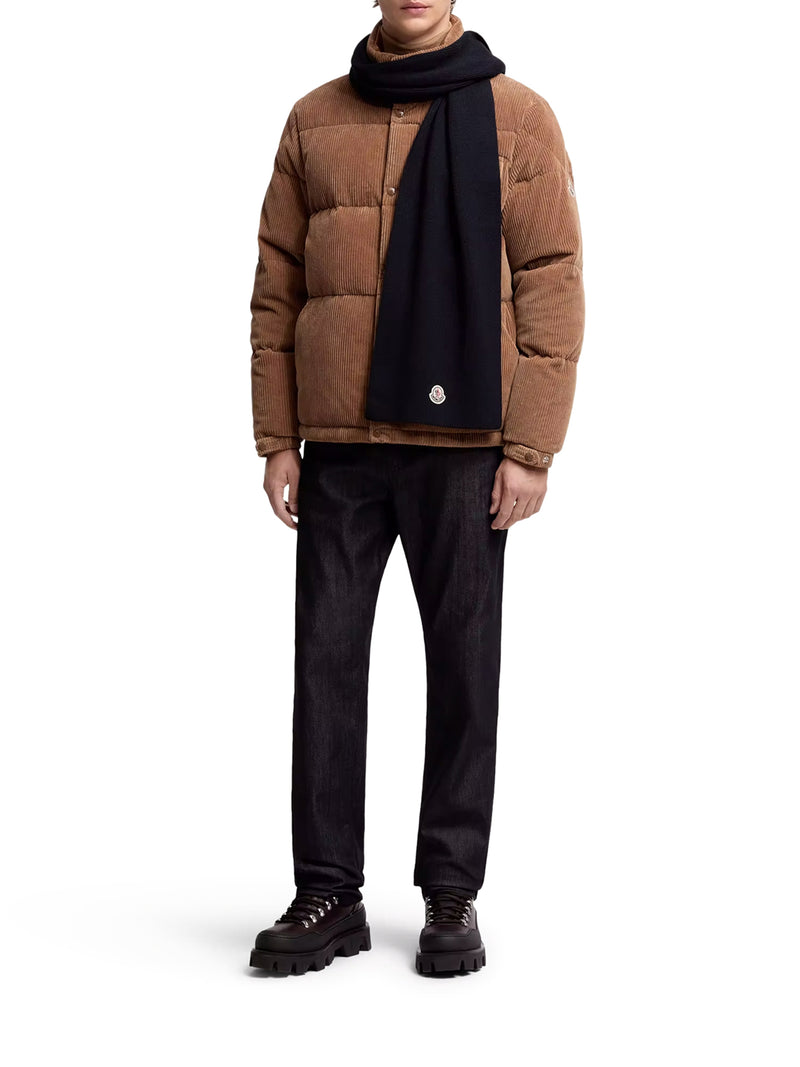 Moncler Men Wool Scarf With Logo MONCLER