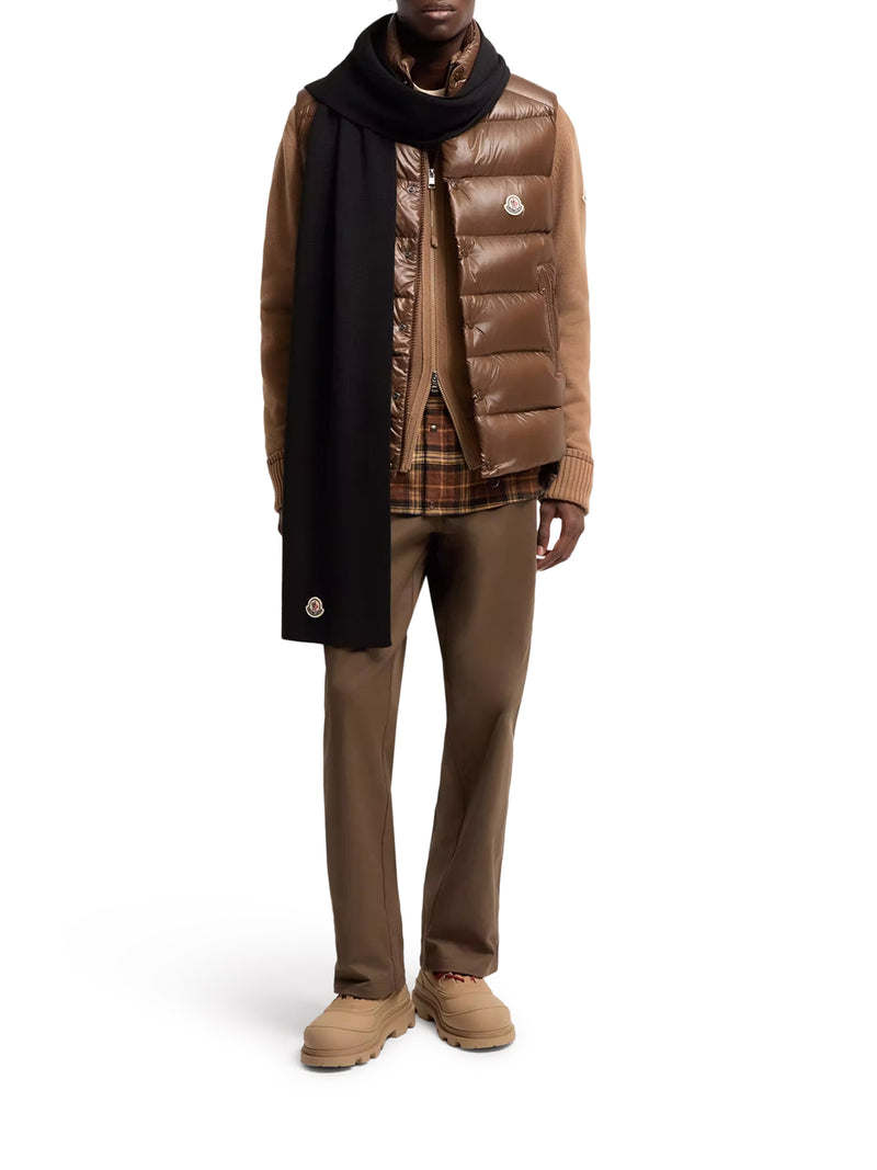Moncler Men Wool Scarf With Logo MONCLER