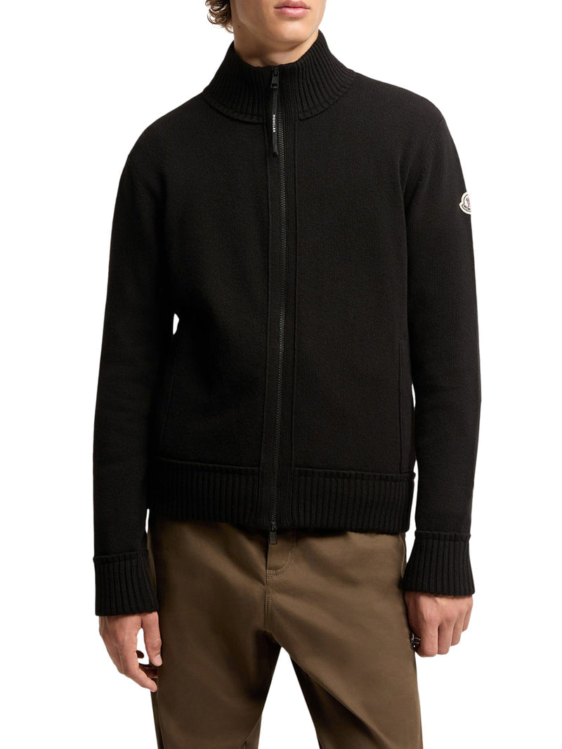 Moncler Men Zip-Up Cardigan In Wool And Cashmere MONCLER
