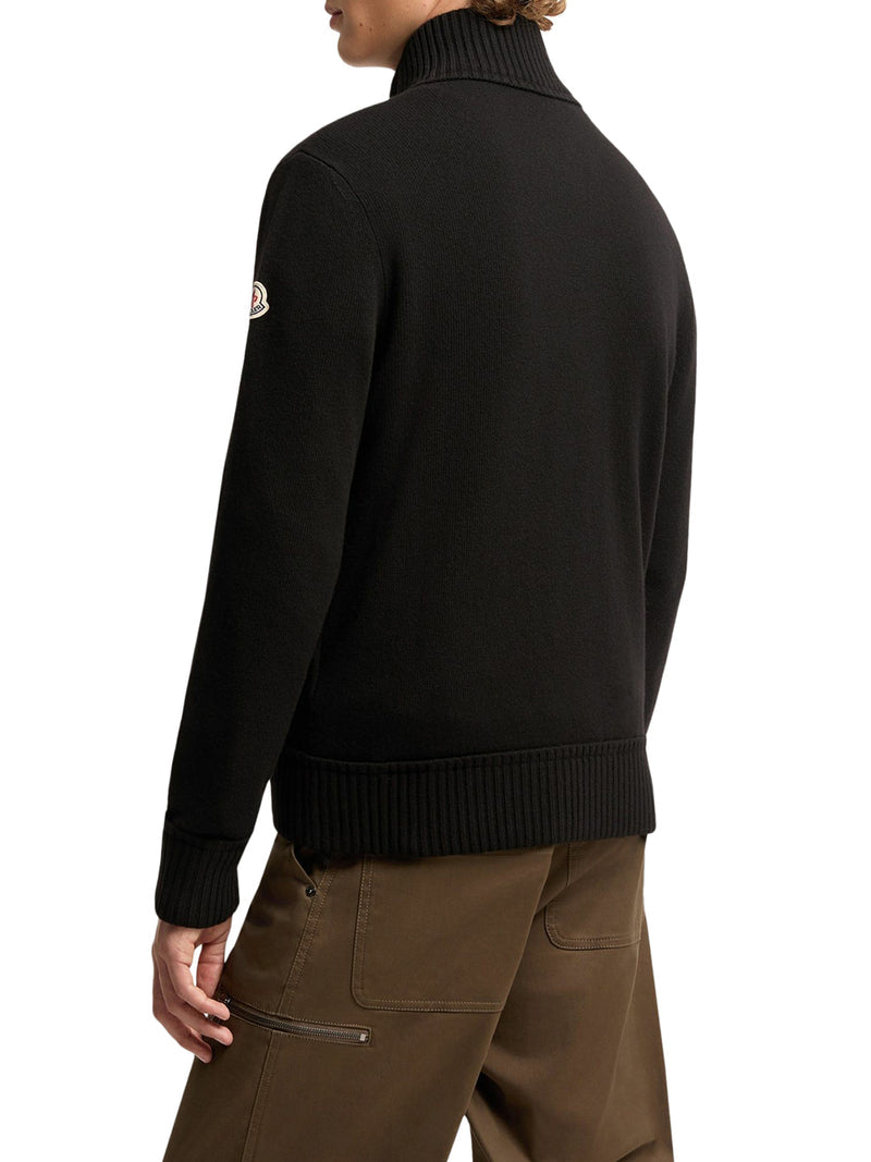 Moncler Men Zip-Up Cardigan In Wool And Cashmere MONCLER