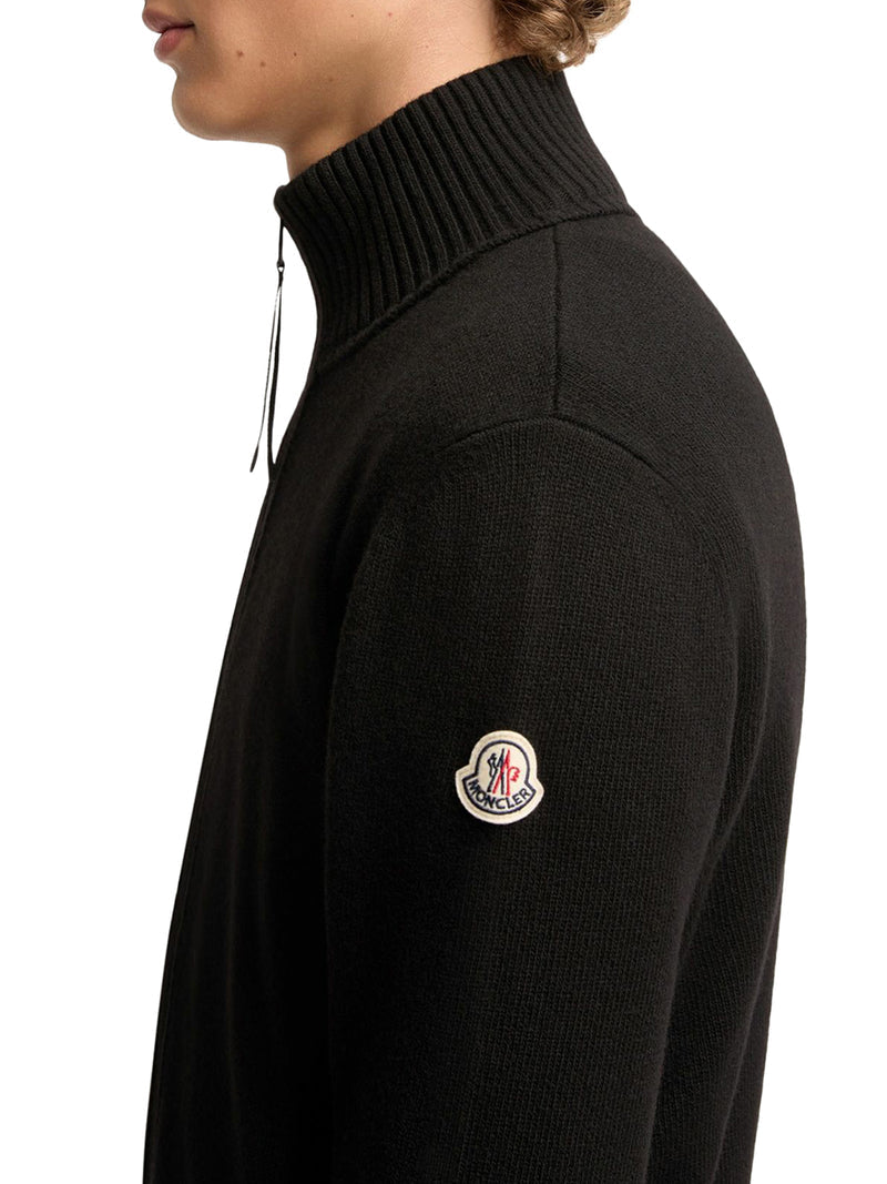 Moncler Men Zip-Up Cardigan In Wool And Cashmere MONCLER