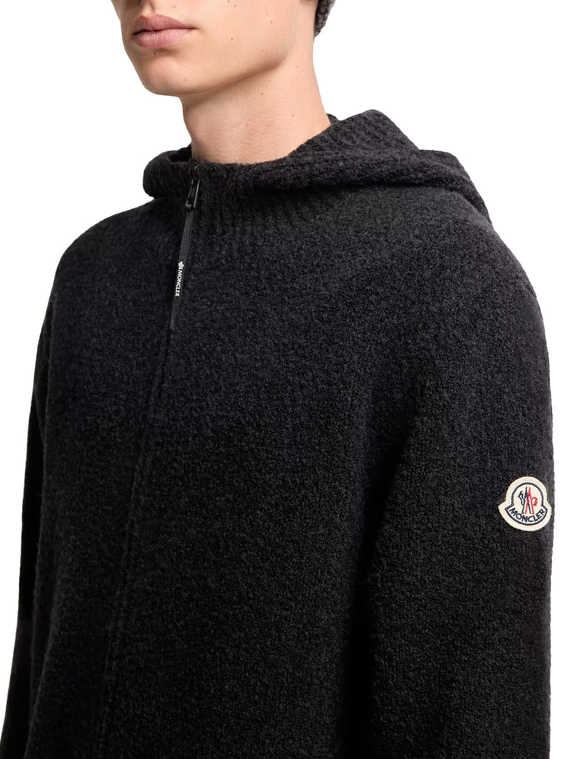 Moncler Men Bouclé Wool-Blend Zip-Up Hoodie MONCLER